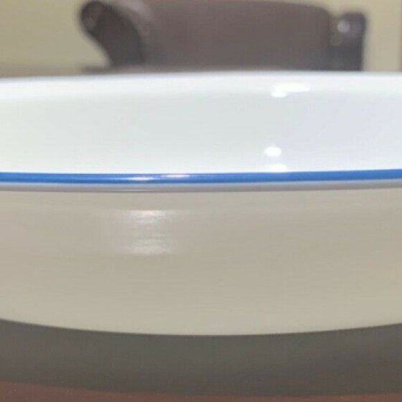 Blue Velvet Rose 10 1/4" Pie Plate by Corelle (Corning) - Picture 2 of 3